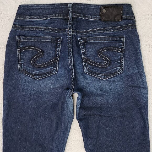 Silver Jeans Suki 17* Boot Cut Blue Jeans - Picture 5 of 5